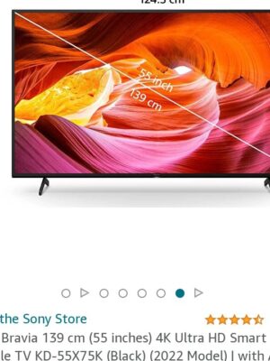 Sony 55 Inch 4K UHD Smart LED TV 55X75K Google TV