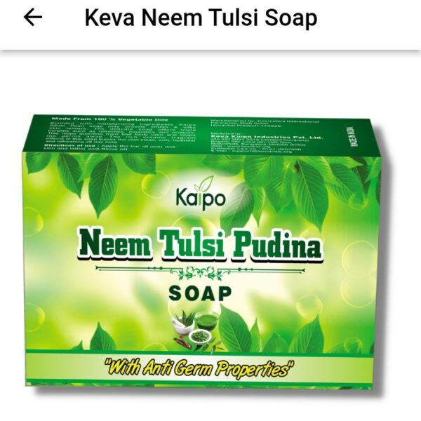 KEVA Neem Tulsi Soap 100g – Natural Cleansing Soap with Neem & Tulsi