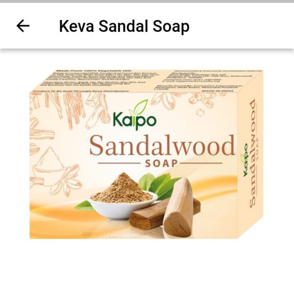 KEVA Sandalwood Soap 100g – Gentle Cleansing Soap with Sandalwood Fragrance