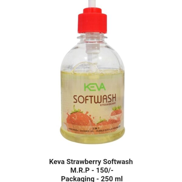 KEVA Strawberry Soft Wash 250ml – Gentle & Refreshing Body Cleanser