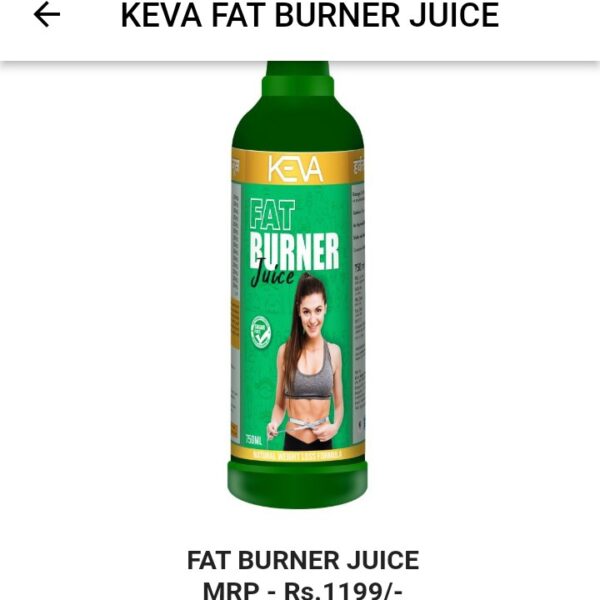 KEVA Fat Burner Juice 750 ML – Natural Herbal Weight Management & Energy Drink