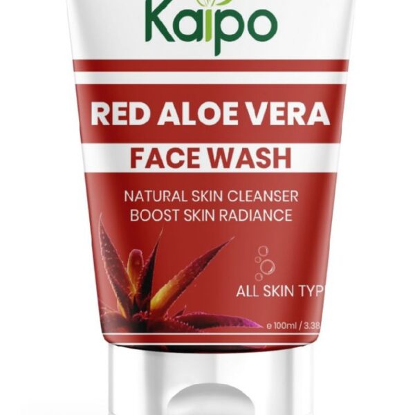 KEVA Red Aloevera Face Wash 100ml – Hydrating & Soothing Aloe Vera Face Cleanser