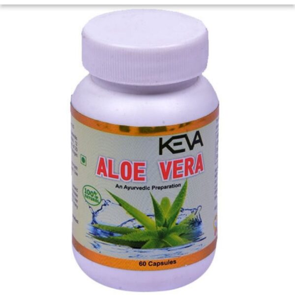 KEVA Aloe Vera Capsule 60 Capsules – Digestive, Immunity & Skin Health Supplement