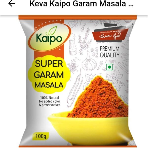 KEVA Garam Masala 100 GM – Premium Indian Spice Blend for Curries & Snacks