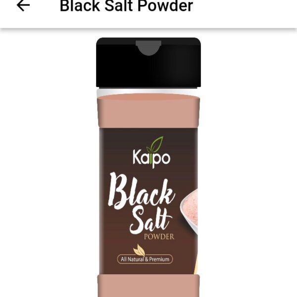 KEVA Black Salt Powder 100 GM – Premium Kala Namak for Cooking & Snacks