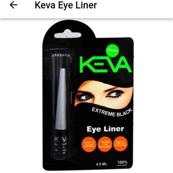KEVA Eye Liner Black Colour – Smooth, Waterproof, Long-Lasting Eyeliner