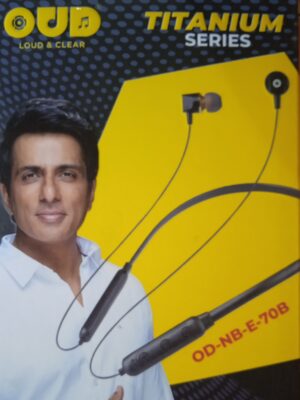 OUD OD-NB-E-70B Bluetooth Neckband Wireless Earphones