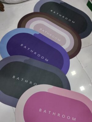 Water Absorbing Bathroom Mat – Quick Dry Anti-Slip Floor Mat