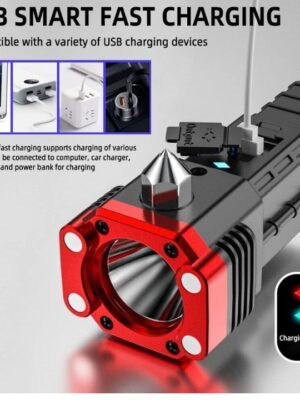 LED 3W Torch Light Bright Emergency Portable Torch