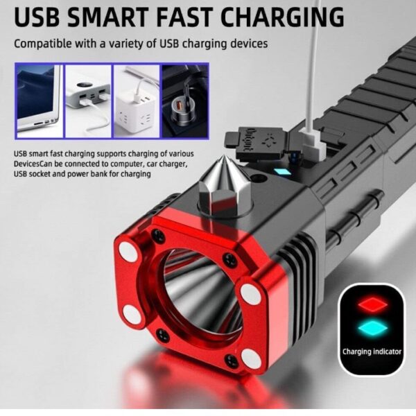 LED 3W Torch Light Bright Emergency Portable Torch