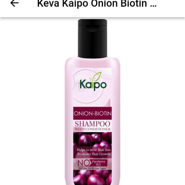 KEVA KAIPO Onion Biotin Shampoo with Conditioner 200ml for Hair Fall Control