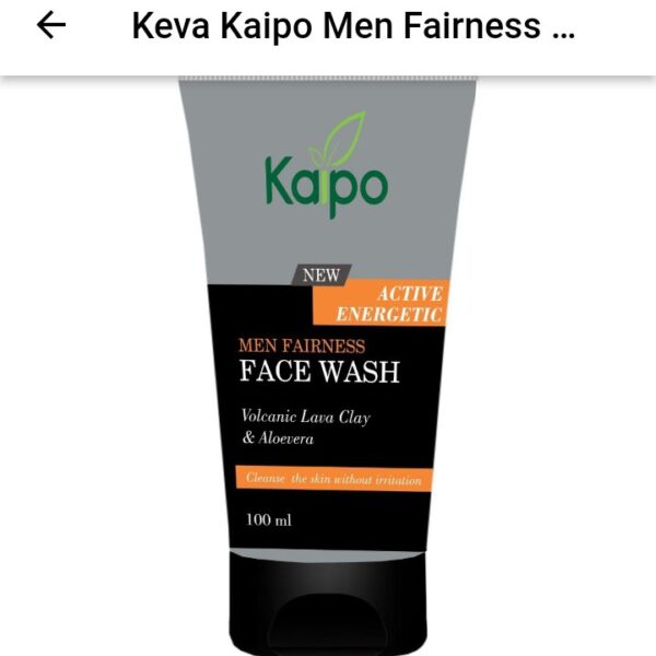 KEVA Men Fairness Face Wash 100ml – Deep Cleansing & Brightening Face Wash for Men
