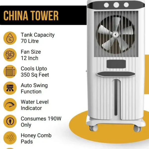 Smart China Tower Water Cooler 70 Litre – Commercial Drinking Water Cooler