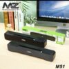 MZ M51 Portable 10W Bluetooth USB AUX Home TV Soundbar