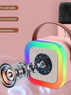 K12 Colorful Karaoke Sound System with Bluetooth & LED Lights