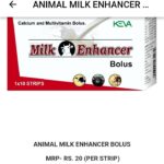 KEVA Animal Milk Enhancer Bolus for Increased Milk Yield in Dairy Animals