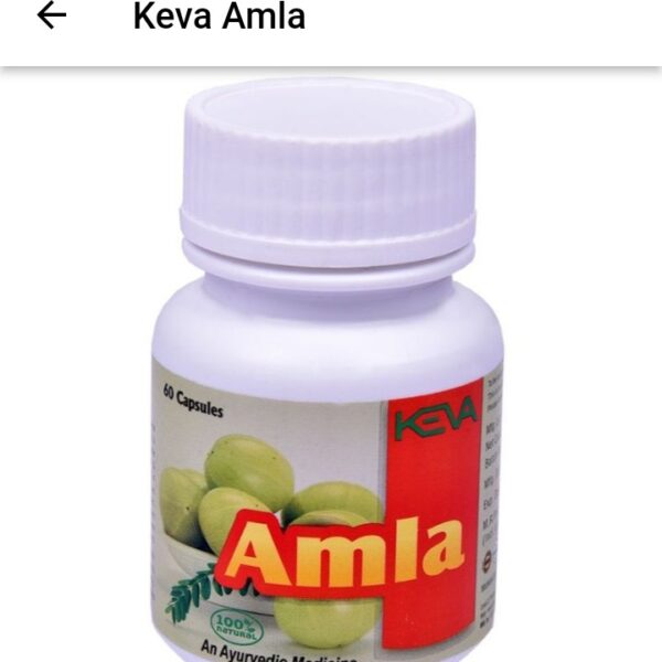 KEVA Amla Capsules 60 Capsules (500 mg each) – Immunity & Antioxidant Herbal Supplement