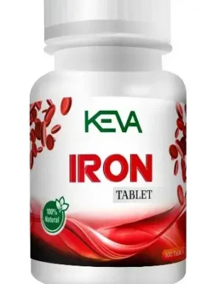 KEVA Iron Tablets 100 Tablets – Herbal Iron Supplement for Energy & Immunity