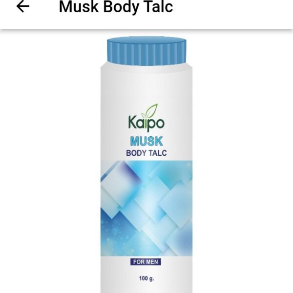 KEVA Body Talc Musk Male 100g – Long-Lasting Freshness Talcum Powder