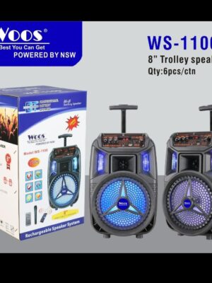 WOOS WS-1100 8 Inch Trolley Bluetooth Speaker