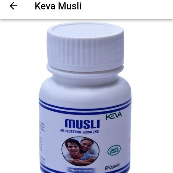 KEVA Musli Capsules 60 Capsules – Strength, Stamina & Vitality Support