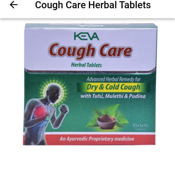 KEVA Cough & Cold Care Tablets 10 Tablets (500 mg each) – Fast Relief from Cough, Cold & Throat Discomfort