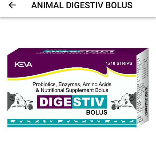 KEVA Animal Digestive Bolus – Improves Digestion and Appetite in Livestock