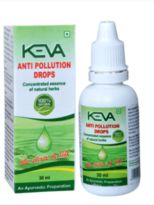 KEVA Anti Pollution Drops 30ml liquid bottle for daily dietary and wellness support at Sajawat Store